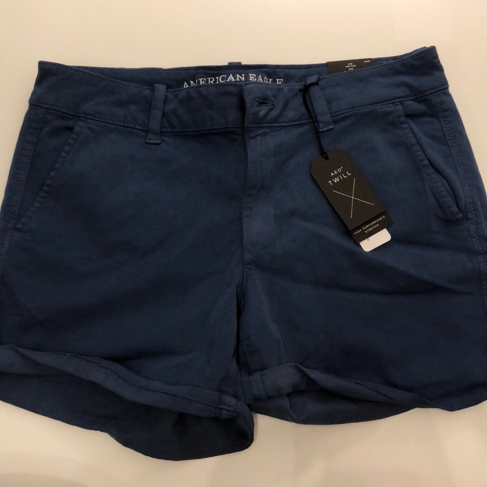 Blue Midi Shorts (super stretch)